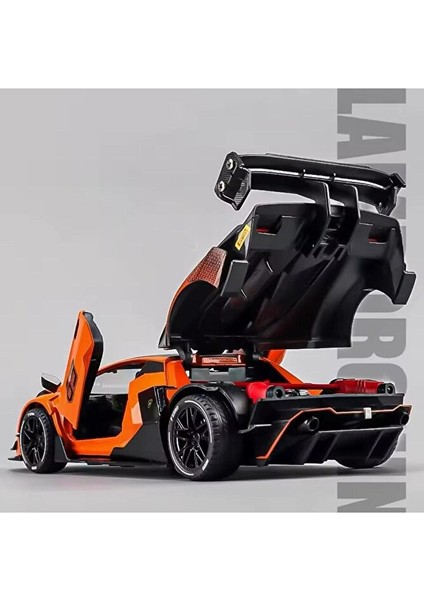 1:24 Lamborghini Essenza SCV12 Turuncu Oyuncak Lamborghini Diecast Araba modelleri