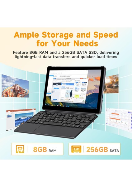 HI10 X2 10.1" Intel Core I3 10100Y Işlemci, 8gb Ddr5 Ram, 256GB Ssd, Wifi6+Bt, Siyah 2 In 1 W11 Klavyeli Tablet fiyatları