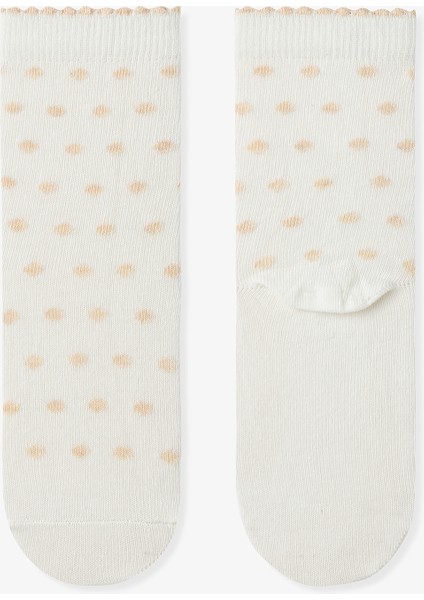 Çok Renkli Kız Çocuk Cream Hedgehog 4lü Soket Çorap modelleri