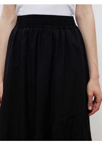 Yeni Sezon Beli Lastikli Pileli Etek modelleri