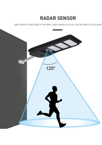 300W Güneş Enerjili Dış Mekan Aydınlatma - Beyaz Işık, Uzaktan Kumandalı, IP65 Su Geçirmez fiyatları