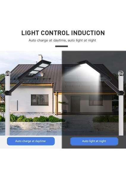 300W Güneş Enerjili Dış Mekan Aydınlatma - Beyaz Işık, Uzaktan Kumandalı, IP65 Su Geçirmez fırsatları