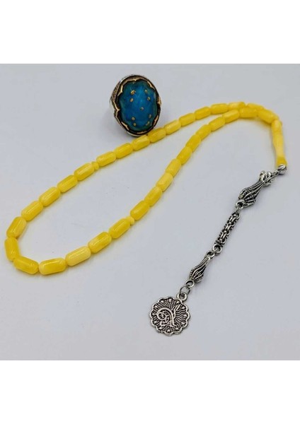 Sarı Kapsül Kesim Beyrut Toz Kehribar Tespih (Ahşap Kutulu) indirimleri