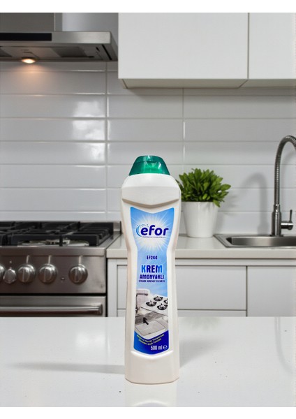 Krem Temizleyici Amonyaklı 6 Adet 500 ml | Toplam 3 Litre | Yüzey Temizlik Kremi | Temizlik Seti