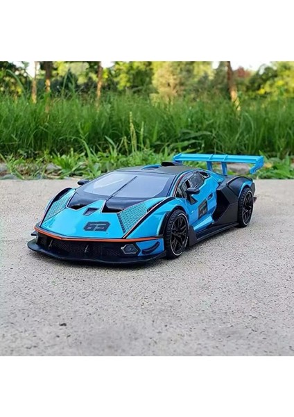 1:24 Ölçek Lamborghini Essenza SCV12 Diecast Model Araba Lamborghini Mavi Diecast Model Araba modelleri