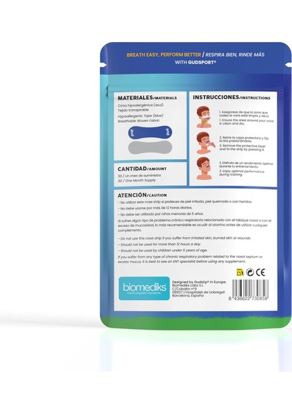 Burun Şeritleri – Gudslip® – Spor Yaparken Nefes Almanızı Iyileştirir, Daha Iyi Hava Sirkülasyonu ve Teri Dışarı Atan Destek fiyatları