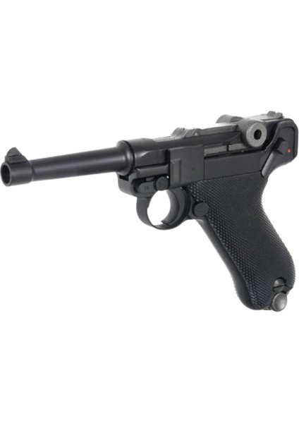 We Makaralı Parabellum 4" Kısa Sıyah Aırsoft Tabanca P08 modelleri