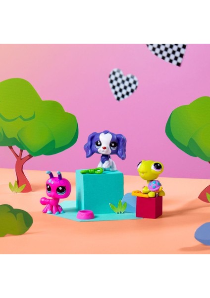 Lps Minişler Seri 3 Backyard Pets 3'lü Figür Paketi Karınca Köpek Kaplumbağa Minişler Yeni indirimleri