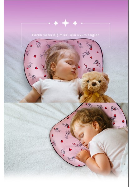 Visco Ortopedik Çocuk Yastığı,hava Kanallı %100 Pamuk Kumaş YEDEK KILIF HEDİYELİ modelleri