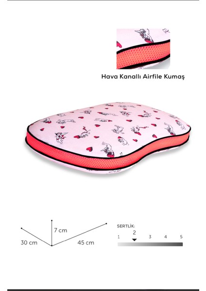 Visco Ortopedik Çocuk Yastığı,hava Kanallı %100 Pamuk Kumaş YEDEK KILIF HEDİYELİ fırsatları