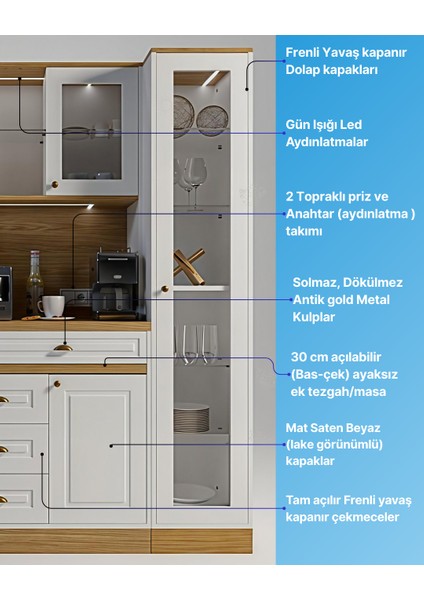 Mikel Masalı Kahve Köşesi LED Aydınlatmalı %100 Mdf 200*45*200 modelleri