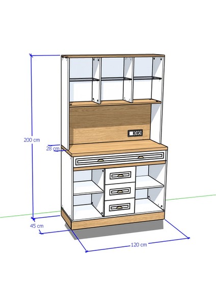 Mikel Masalı Kahve Köşesi %100 Mdf 120*45*200 indirimleri