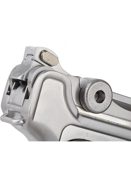 We P08 Luger 6 Silver Gbb Airsoft Tabanca