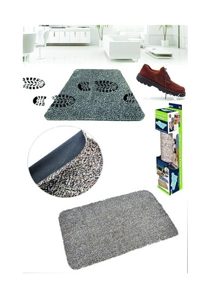 Clean Step Mat Yıkanabilir Mikrofiber Kir Toz Emici Iç-Dış Ortam Paspas