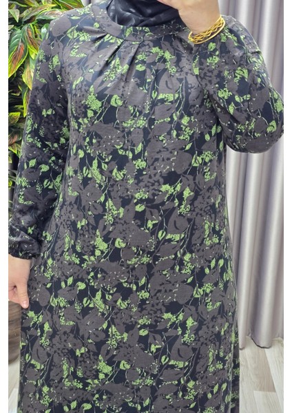 Kadın Giyim Büyük Beden Nostaljik Kristal Büzgülü Elbise fiyatları