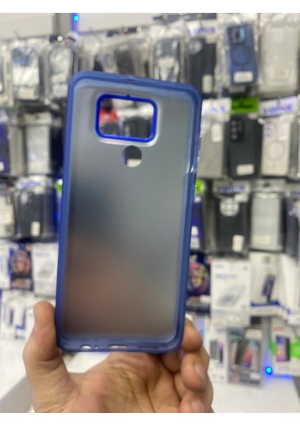 Xiaomi Note 9 Uyumlu Parlak Metalik Mavi Şık Tasarım Kılıf fiyatları