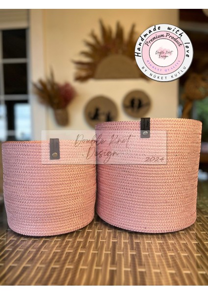 Pot Saksı Sepet. 2li Set Banyo, Mutfak, Çocuk Odası Düzenleyici Sepet, Organizer Hasır fiyatları