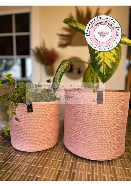 Pot Saksı Sepet. 2li Set Banyo, Mutfak, Çocuk Odası Düzenleyici Sepet, Organizer Hasır modelleri