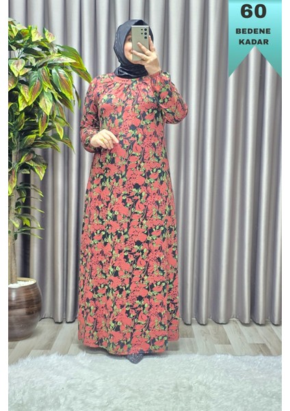 Kadın Giyim Büyük Beden Nostaljik Kristal Büzgülü Elbise