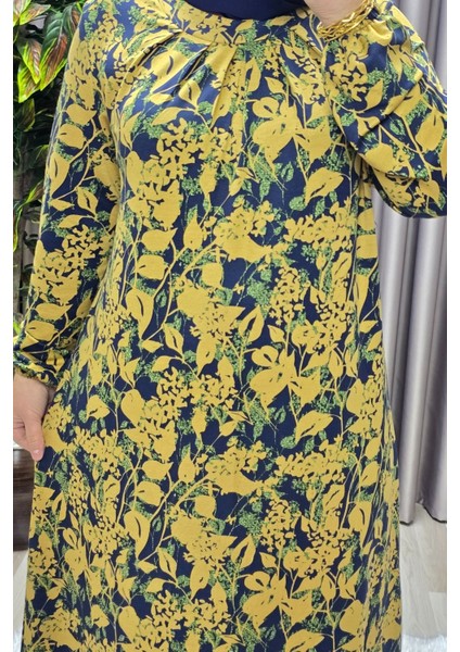 Kadın Giyim Büyük Beden Nostaljik Kristal Büzgülü Elbise indirimleri