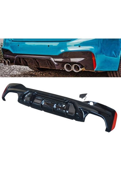 Bmw 5.seri G30 Uyumlu M5 Plastik Parlak Siyah Difüzör
