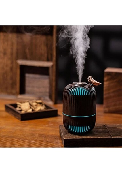 Dekoratif Kuş Figürlü Hava Nemlendirici | Renk Değiştiren Işıklı Ultrasonik Buhar Makinesi