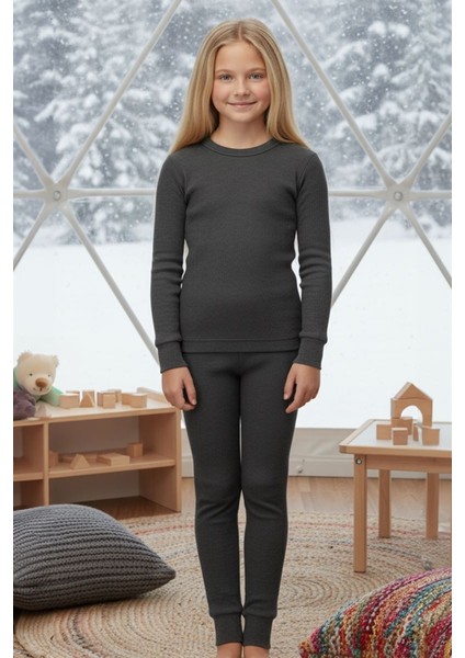 Soft Çocuk Termal İçlik Set Antrasit fırsatları