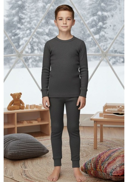 Soft Çocuk Termal İçlik Set Antrasit indirimleri