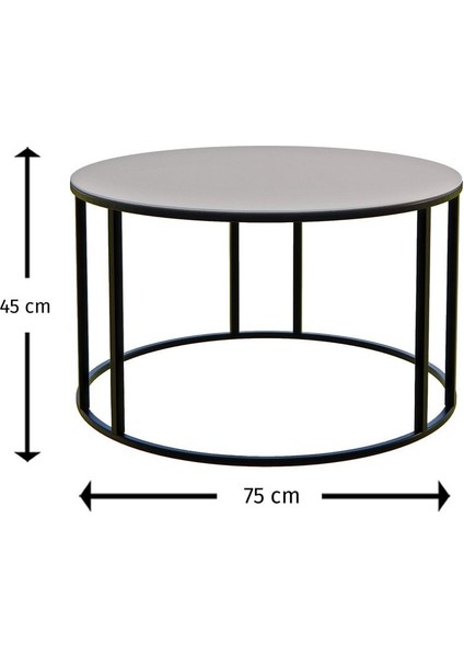 Çift Bacak C Orta Sehpa Siyah Ayak Siyah Ayna modelleri