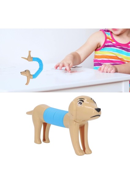 2 Adet Esnek Körük Köpek Oyuncak Pop Tube Fidget Stres Giderici Çocuk Hediyesi Popit Boru modelleri