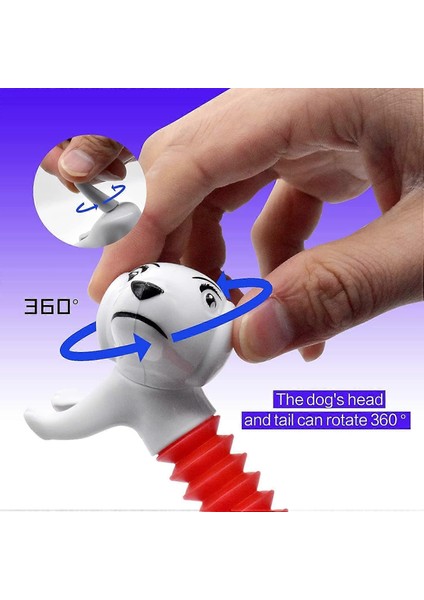2 Adet Esnek Körük Köpek Oyuncak Pop Tube Fidget Stres Giderici Çocuk Hediyesi Popit Boru