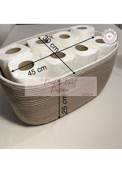 Tress Çok Amaçlı Düzenleyici Sepet El Dokuma Banyo,mutfak, Çocuk Odası, Organizer,havluluk indirimleri