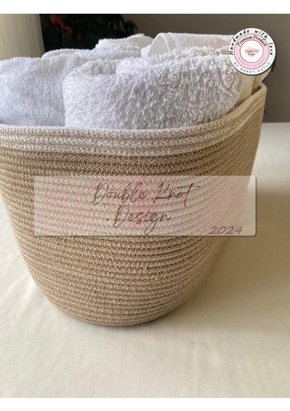 Tress Çok Amaçlı Düzenleyici Sepet El Dokuma Banyo,mutfak, Çocuk Odası, Organizer,havluluk