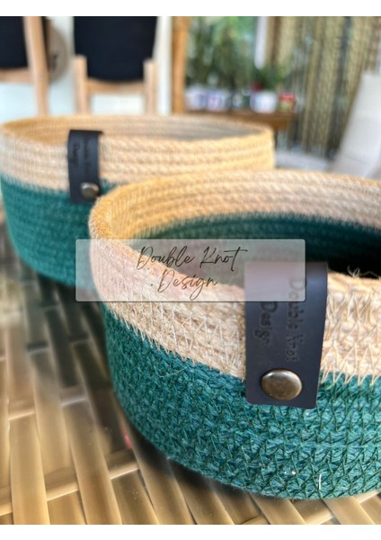 2li Organizer Tress Çok Amaçlı Düzenleyici Sepet Hasır Jüt Hediyelik fiyatları