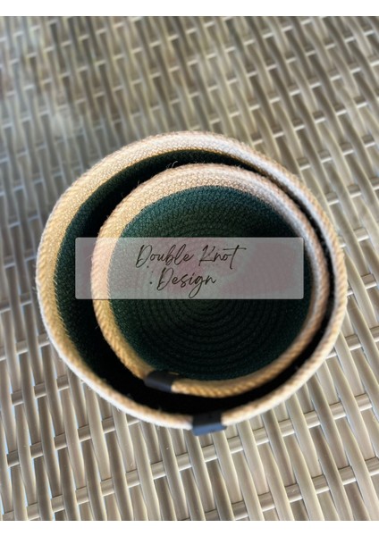 2li Organizer Tress Çok Amaçlı Düzenleyici Sepet Hasır Jüt Hediyelik modelleri