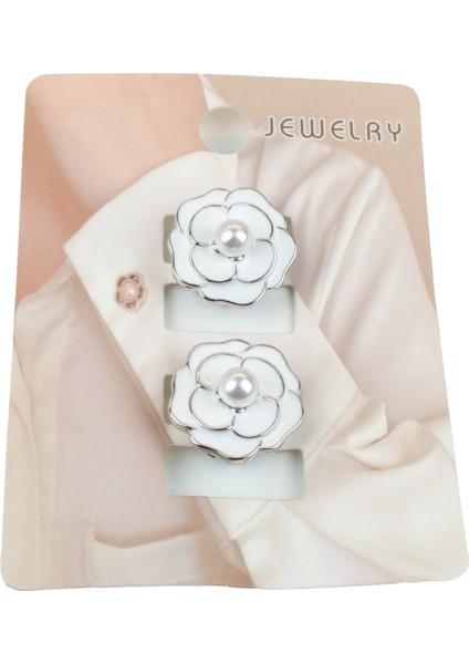 Taş Süslemeli Klips Mekanizmalı Kol Düğmesi fiyatları