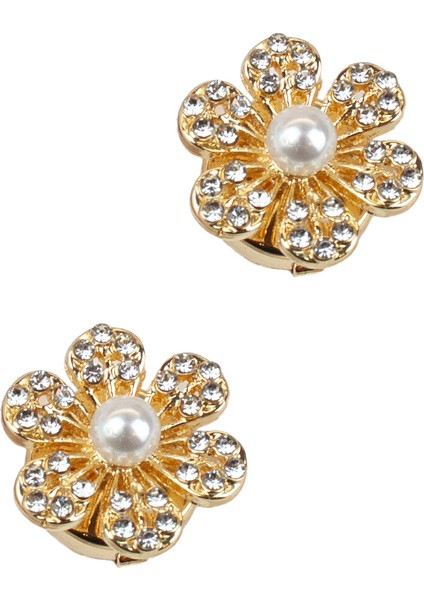 Taş Süslemeli Klips Mekanizmalı Kol Düğmesi