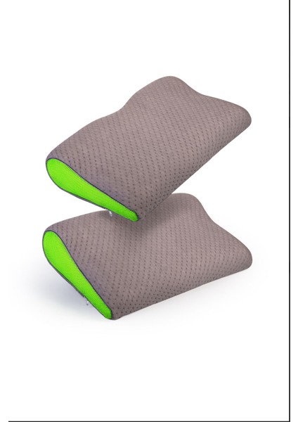 2 Adet Boyun Fıtığı Yastığı,visco Ortopedık Boyun Destek Yastığı,boyun Düzleşmesi Omurga Dostu Yastık Yedek Kılıf Hediyeli