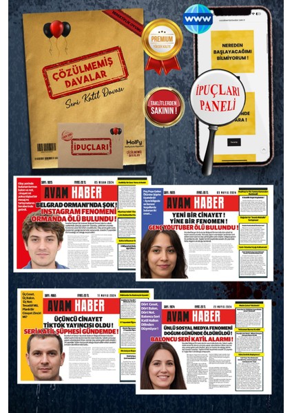 Seri Katil Davası Dedektiflik Oyunu fiyatları