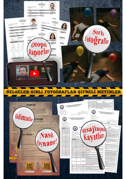 Seri Katil Davası Dedektiflik Oyunu modelleri