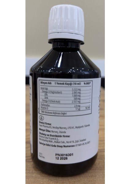 Balık Yağı greyfurt - limon aromalı modelleri