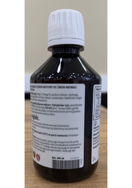 Balık Yağı greyfurt - limon aromalı fiyatları
