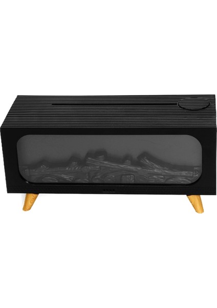 Alev Efektli Şömine Aromaterapi Difüzörü | 4’ü 1 Arada Nemlendirici | 150 ml Serin Buhar | LED Işık fırsatları