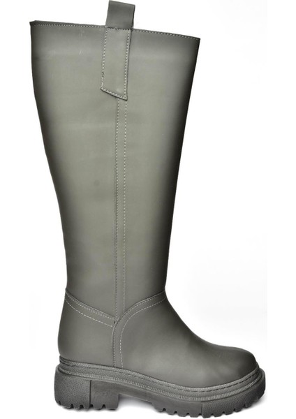 V973222209 Füme Kalın Tabanlı Kadın Binici Çizmesi fırsatları