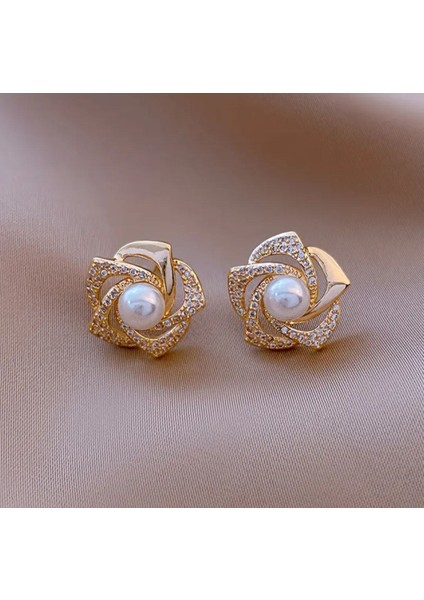 Kadın Küpe Inci Küpe Zarif Tasarım