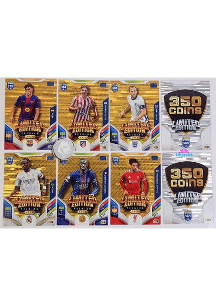 Special Limited Edition Panini Fıfa 365 2026 Adrenalyn Xl Premium Gold Futbolcu Kartları 2 Paket
