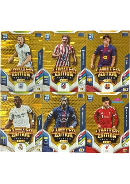 Special Limited Edition Panini Fıfa 365 2026 Adrenalyn Xl Premium Gold Futbolcu Kartları 3 Paket modelleri