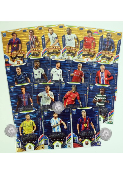 Special Limited Edition Panini Fıfa 365 2026 Adrenalyn Xl Premium Gold Futbolcu Kartları 3 Paket