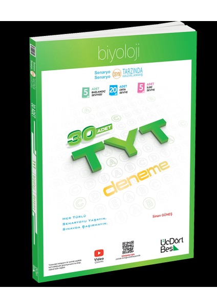 Üç Dört Beş Yayıncılık Tyt Biyoloji 30 Deneme Yeni