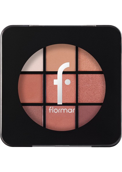 Kremsi Dokulu & Mat Bitişli/ışıltılı 9'lu Kompakt Göz Farı Paleti fiyatları